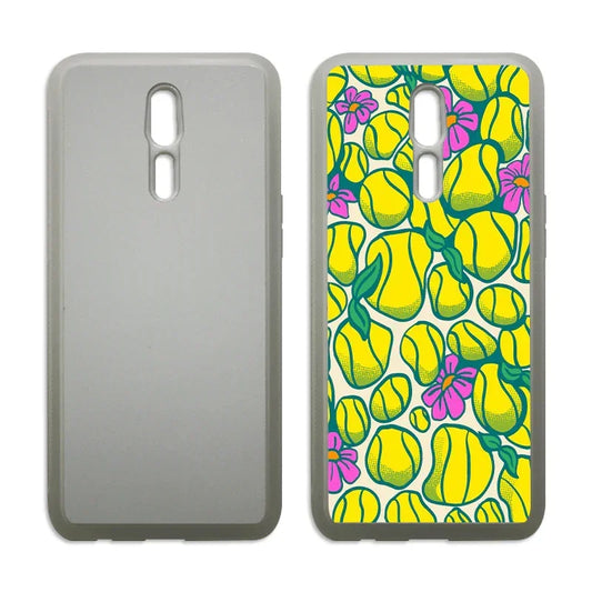 Oppo Reno sublimatiehoesje - Transparante omtrek