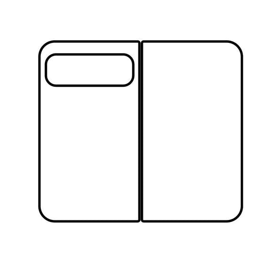Hoesje Sublimatie Google Pixel - Zwarte rand Google Pixel Fold Opvouwbaar