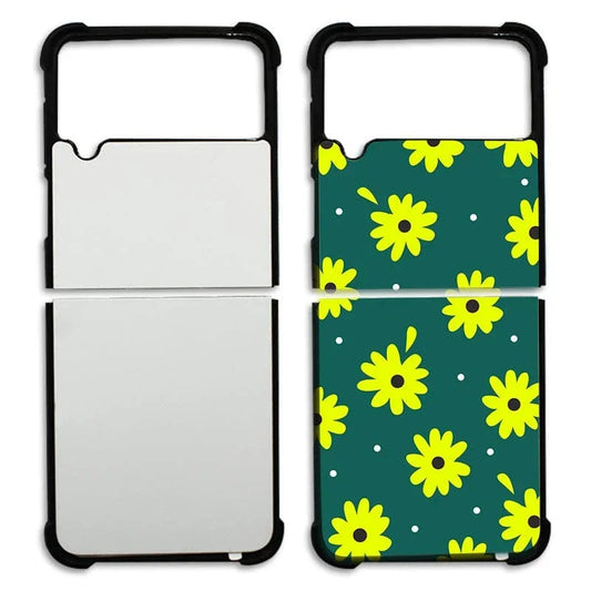 Samsung Galaxy Opvouwbare Sublimatie Case - Zwarte Omtrek