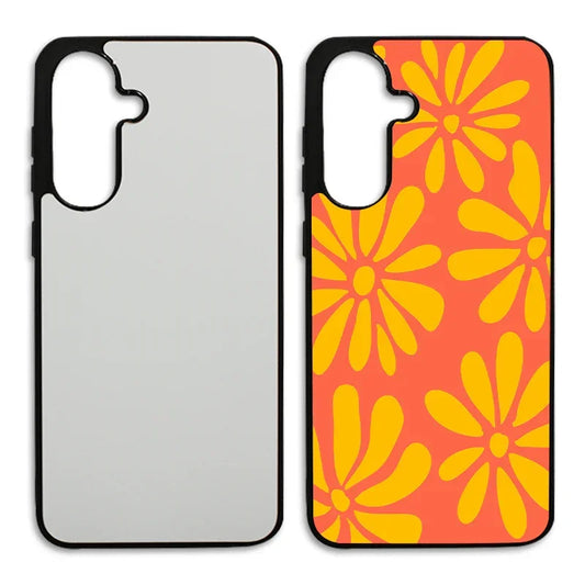 Sublimatie Samsung Galaxy A hoesje - Zwarte omtrek