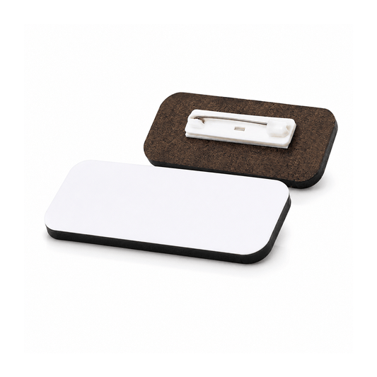 Rectangular Wooden Sublimation Badge