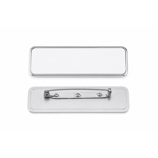 Rectangular Metal Sublimation Badge