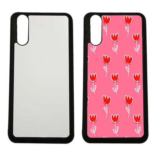Sublimatie Huawei P hoesje - Zwarte omtrek