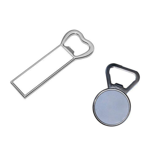 Magnetic metal bottle opener for sublimation